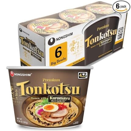 Nongshim Tonkotsu Kuromayu Bowl 101 g - ramen coreano