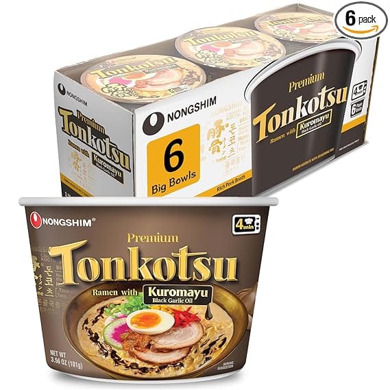 Nongshim Tonkotsu Kuromayu Bowl 101 g - Imagen 3 - Asian Bites Colombia