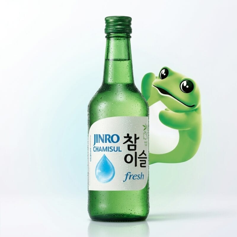 Jinro Soju Chamisul Fresh 360 ml - bebida coreana