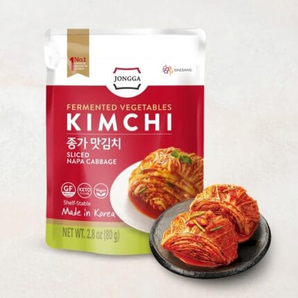 Kimchi Jongga Original Fun Size 80 g kimchi coreano en porción individual