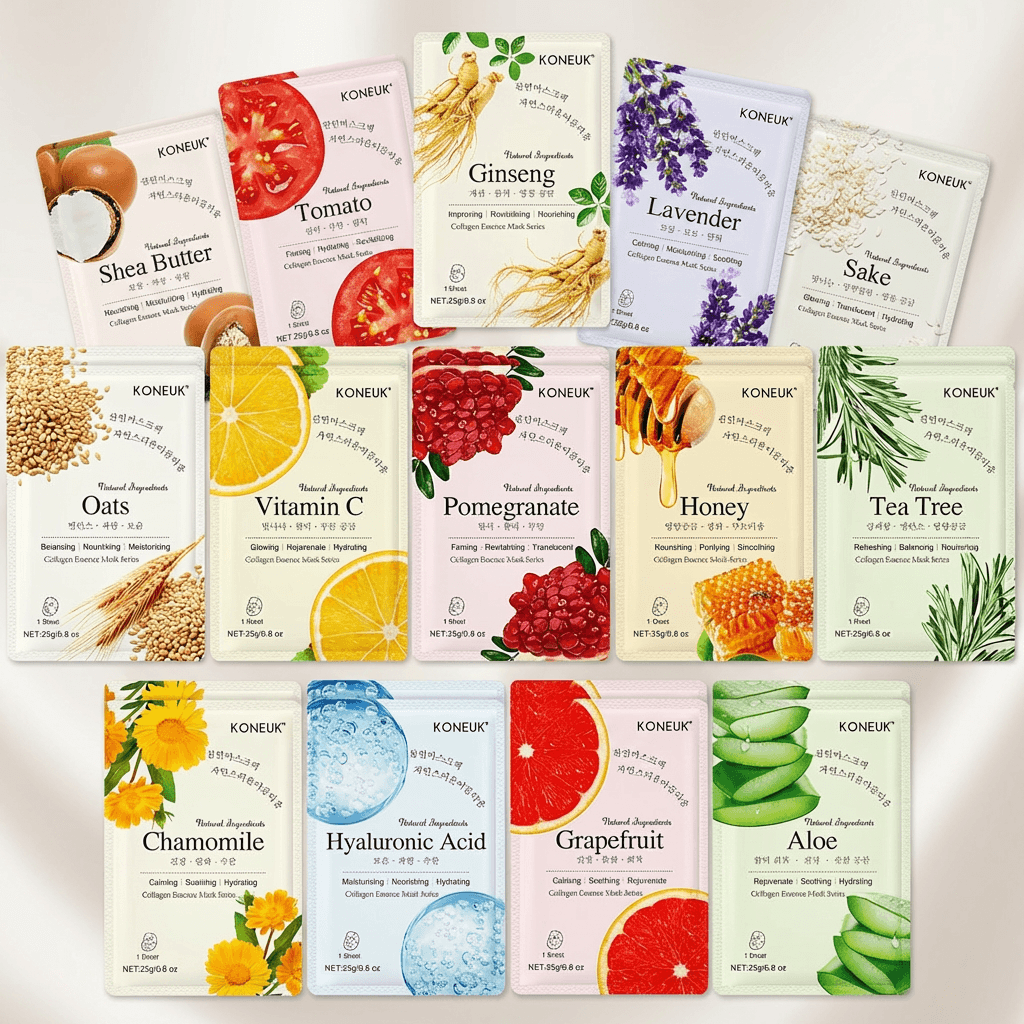 Mascarilla coreana surtida 1 unidad Koneuk hidratante y nutritiva