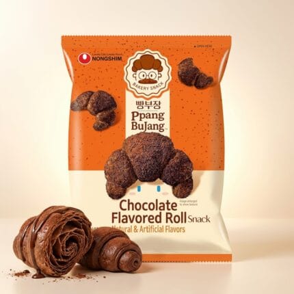 Nongshim Ppang Bujang Roll de Chocolate 55 g - Asian Bites Colombia