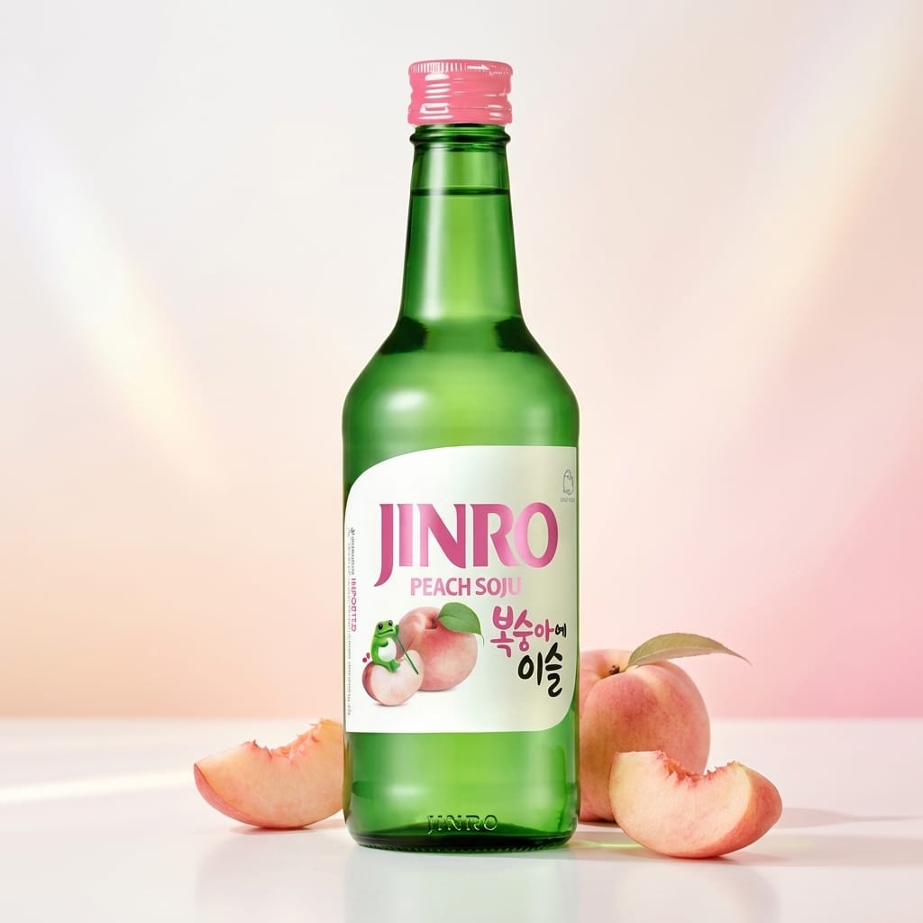Soju Jinro Peach 360 ml - Asian Bites Colombia
