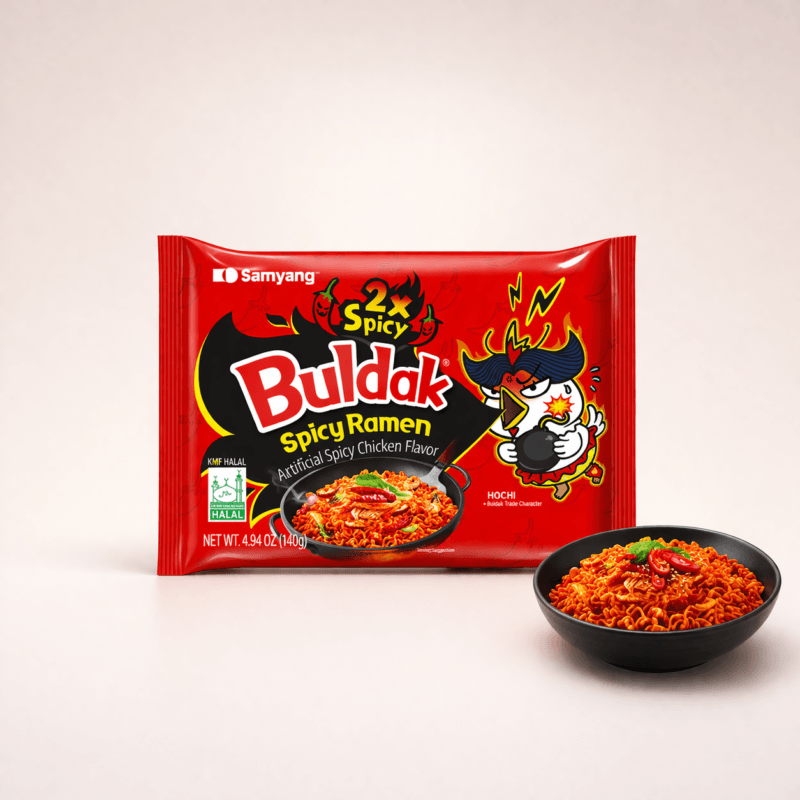 Samyang Buldak Spicy Ramen 2x 140 g - ramen coreano