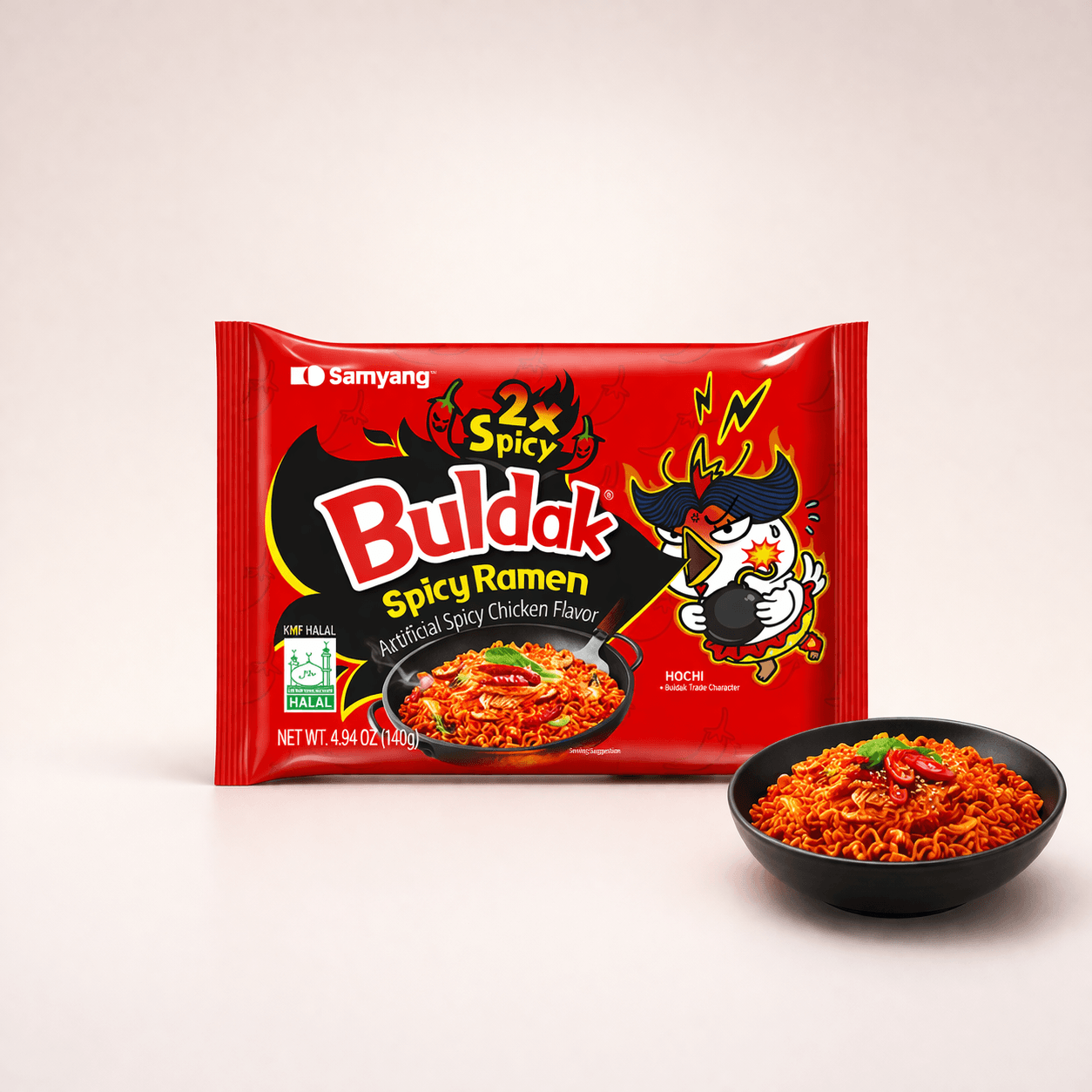 Samyang Buldak 2x Spicy Ramen 140 g ramen coreano extra picante