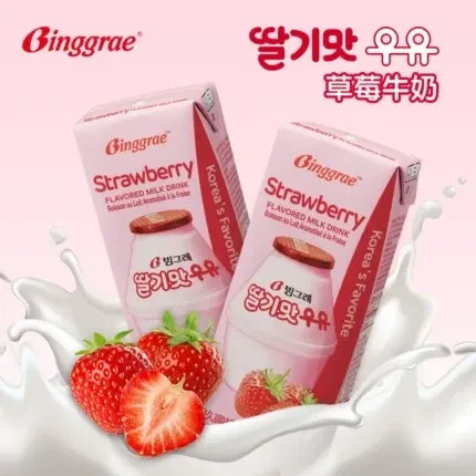 Binggrae Strawberry Milk Drink 200 ml