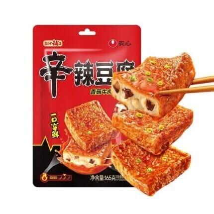 Nongshim x Yanjinpuzi fish tofu picante hongo y res
