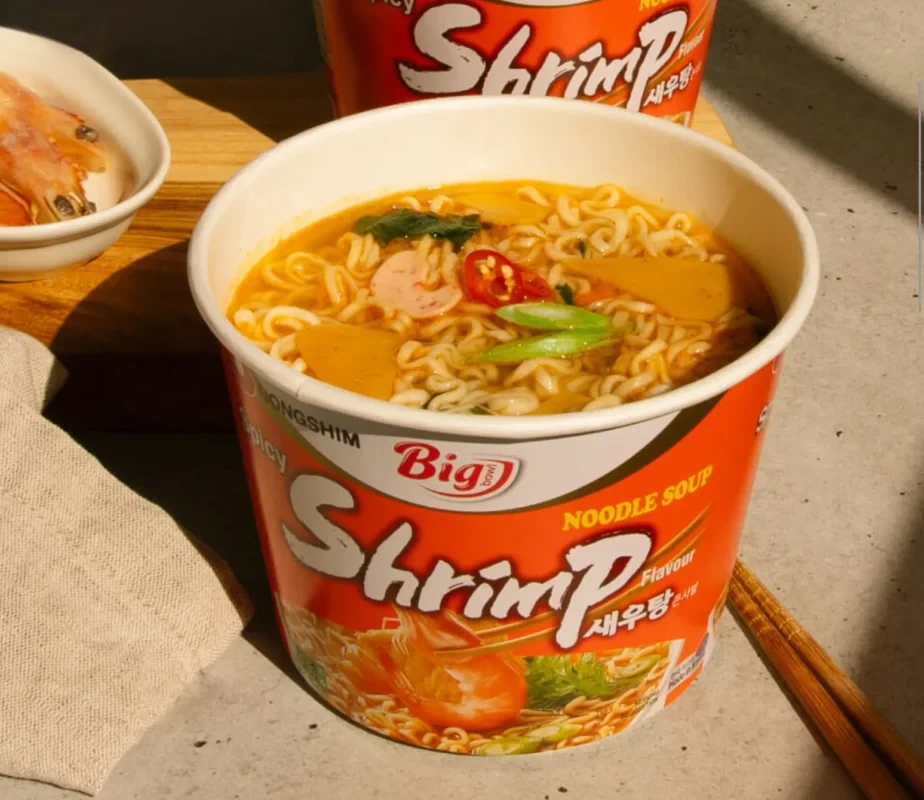 Nongshim Shrimp Big Bowl 115 g - ramen coreano