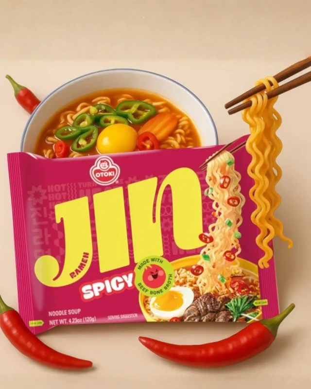 Ottogi Jin Ramen Spicy - ramen coreano picante