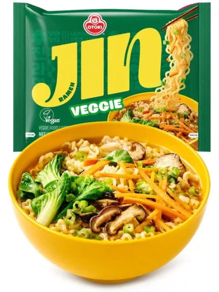 Ottogi Jin Ramen Veggie - ramen coreano vegetariano