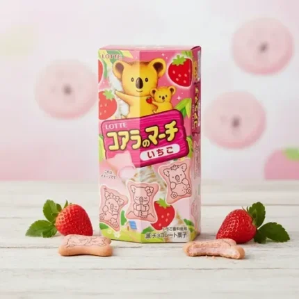 Lotte Koala's March Fresa 48 g - galletas japonesas rellenas