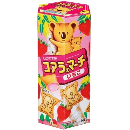 Lotte Koala's March Fresa 48 g - galletas japonesas rellenas