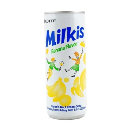 Lotte Milkis Banana - bebida coreana cremosa