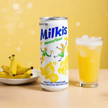 Lotte Milkis Banana - bebida coreana cremosa