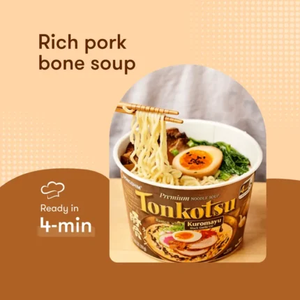 Nongshim Tonkotsu Kuromayu Bowl 101 g - ramen coreano