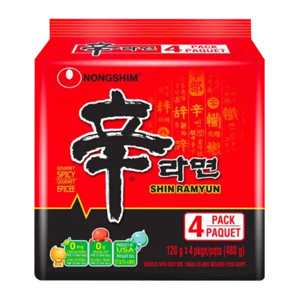 Nongshim Shin Ramyun Multipack 5 unidades - ramen coreano