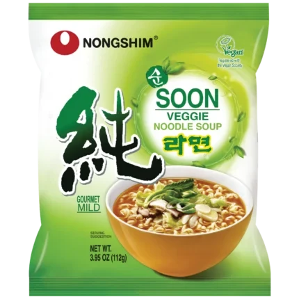 Nongshim Soon Veggie Ramyun 112 g - ramen coreano