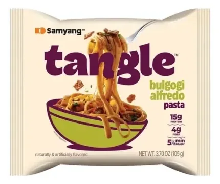 Samyang Tangle Alfredo Bulgogi - noodles coreanos cremosos