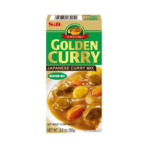S&B Golden Curry Medium Hot 92 g - curry japones