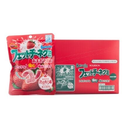 Bourbon Fettuccine Gummy Strawberry 50 g