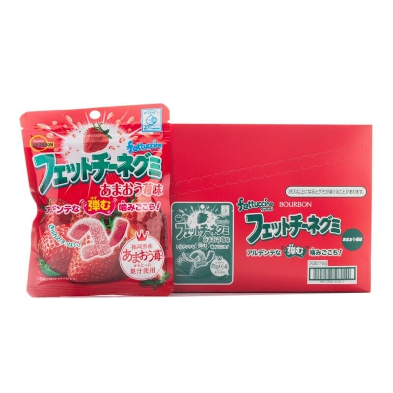 Bourbon Fettuccine Gummy Strawberry 50 g
