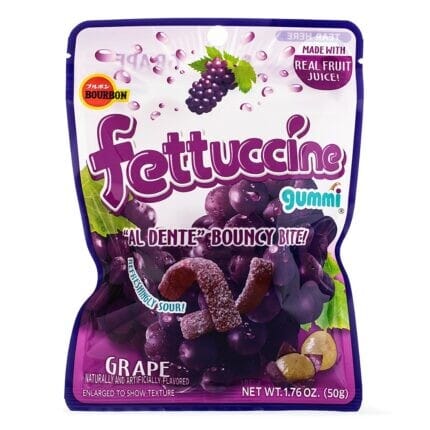 Bourbon Fettuccine Gummy Grape 50 g
