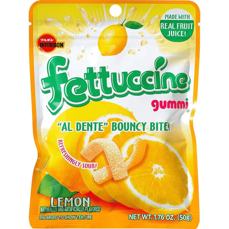 Bourbon Fettuccine Gummy Italian Lemon 50 g