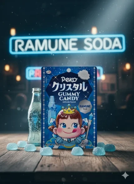 Fujiya Peko Chan Crystal Gummy Ramune Soda 50 g