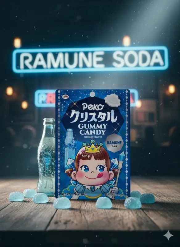 Fujiya Peko Chan Crystal Gummy Ramune Soda 50 g
