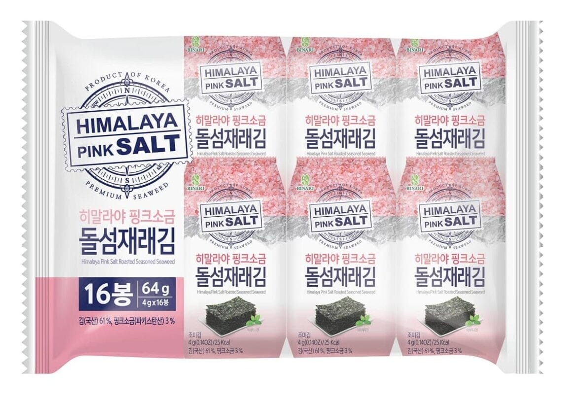 Binari Snack de Alga Sal Rosada del Himalaya 4 g