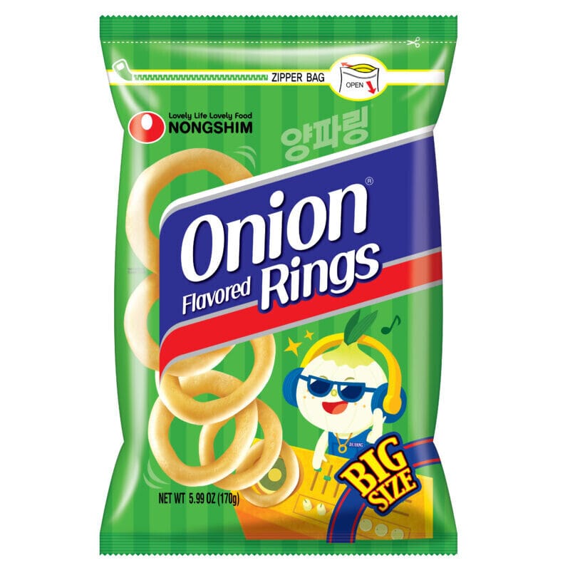Nongshim Onion Rings 90 g - snack coreano de cebolla
